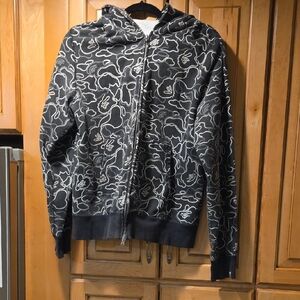 Men's Black Zip-Up Sweater